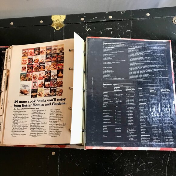 Better Homes & Gardens New Cookbook 1981 Red Plaid Ring Binder Pre-Owned - Picture 6 of 8